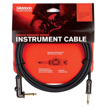 D’Addario PW-AGRA-10 Circuit Breaker Instrument Cable, Straight to Right-Angle with Momentary Switch, 10 ft.