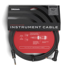 D’Addario PW-AMSGRA-10 American Stage Instrument Cable, Straight to Right-Angle, 10 ft.