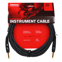 D’Addario PW-G-20 Custom Series Instrument Cable, Straight to Straight, 20 ft.