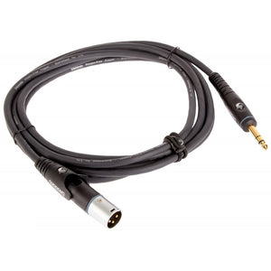 D’Addario PW-GMMS-10 Custom Series Microphone Cables, XLR Male Swivel Connector – TRS-to-XLR Male, 10 ft.