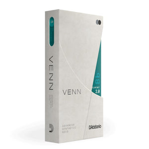 D’Addario VBB0120G2 VENN Bb Clarinet Reeds, Strength 2.0, 1-Pack