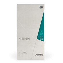 D’Addario VBB0125G2 VENN Bb Clarinet Reeds, Strength 2.5, 1-Pack