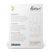 D’Addario DCE1030 Reserve Evolution Bb Clarinet Reeds, Strength 3.0, 10-Pack