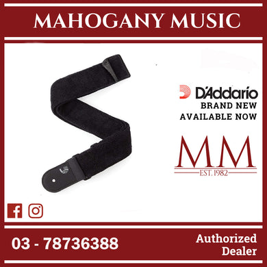 D'Addario 50CR00 Corduroy Woven Guitar Strap, Black