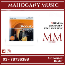 D'Addario EJ10-E 80/20 Bronze Acoustic Guitar Strings, Extra Light, 10-47 Gauge