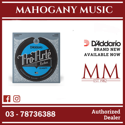 D'Addario EJ46FF Pro-Arté Carbon Classical Guitar Strings, Hard Tension