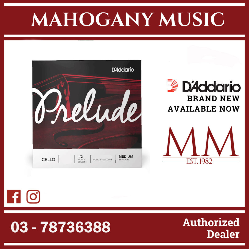D'Addario J1013 1/2M Prelude Cello Single G String, 1/2 Scale, Medium Tension
