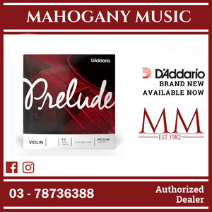 D'Addario J812 1/2M Prelude Violin Single A String, 1/2 Scale, Medium Tension