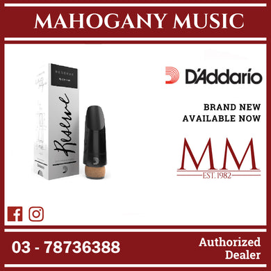 D’Addario MCR-X10 Reserve Bb Clarinet Mouthpiece, Medium-Long Facing, American Pitch