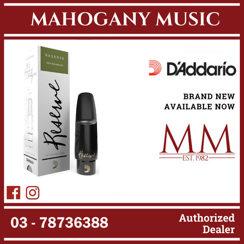 D’Addario MJR-D155 Reserve Alto Saxophone Mouthpieces, Medium Facing, D155