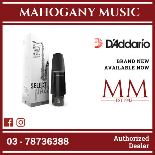 D’Addario MKS-D7M Select Jazz Tenor Saxophone Mouthpieces, Medium Chamber, D7M
