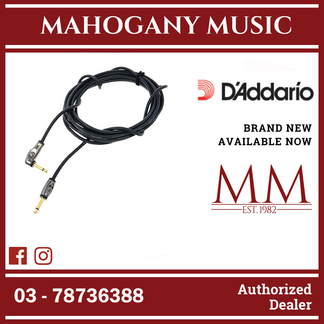 D’Addario PW-AG-10 Circuit Breaker Instrument Cable, Straight to Straight with Momentary Switch, 10 ft.