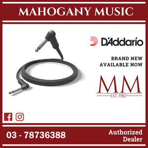 D’Addario PW-AMSGRR-10 American Stage Instrument Cable, Right-Angle to Right-Angle, 10 ft.