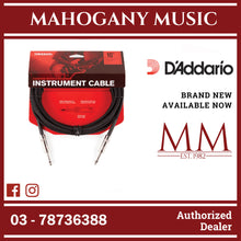 D’Addario PW-BG-10BG Braided Instrument Cable, Black 10ft
