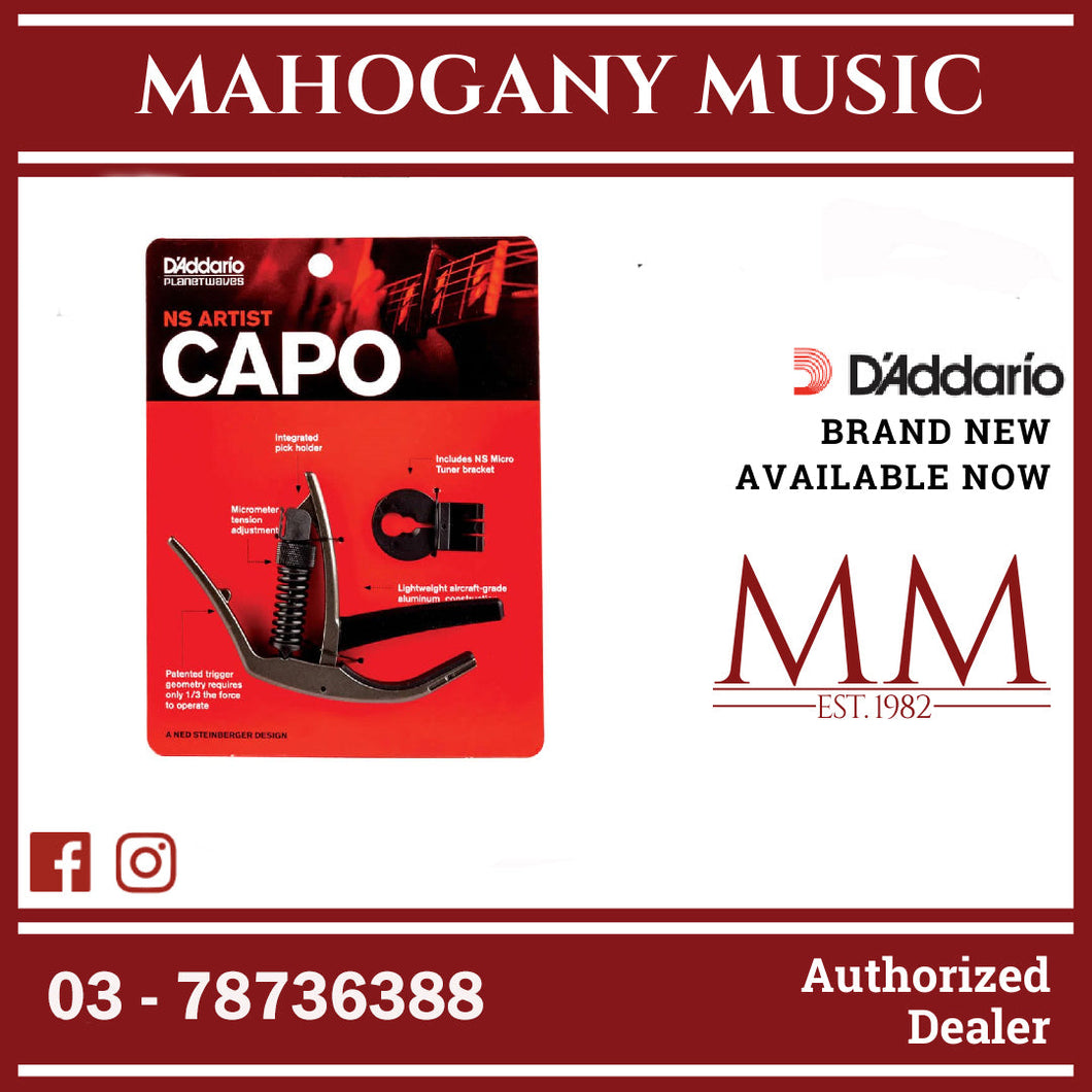 D'Addario PW-CP-10MBR NS Artist Capo, Metallic Bronze