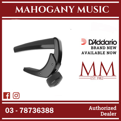 D'Addario PW-CP-19 Pro Plus Capo With FlexFit Technology, Black