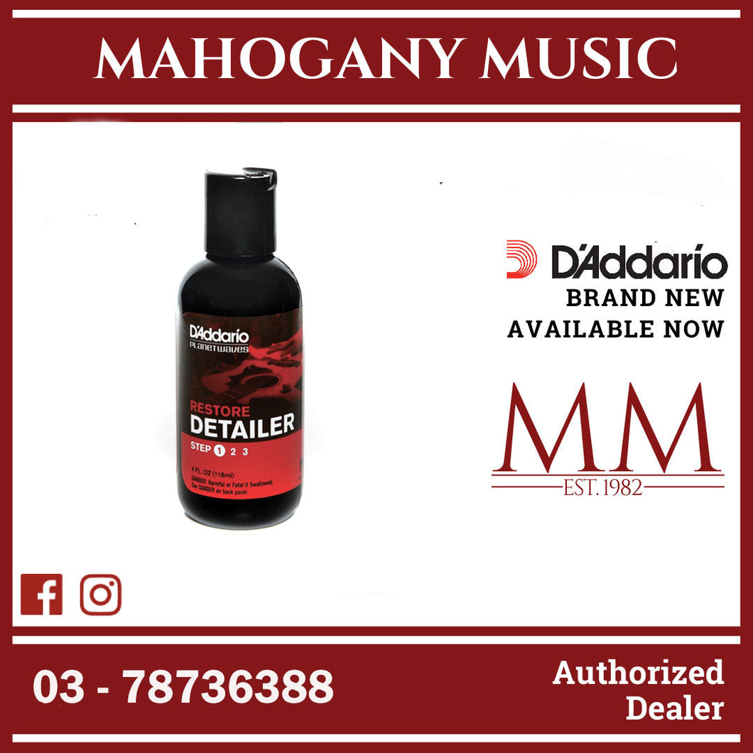 D'Addario PW-PL-01 Restore Deep Cleaning Polish, Step 1 of 3, 4oz