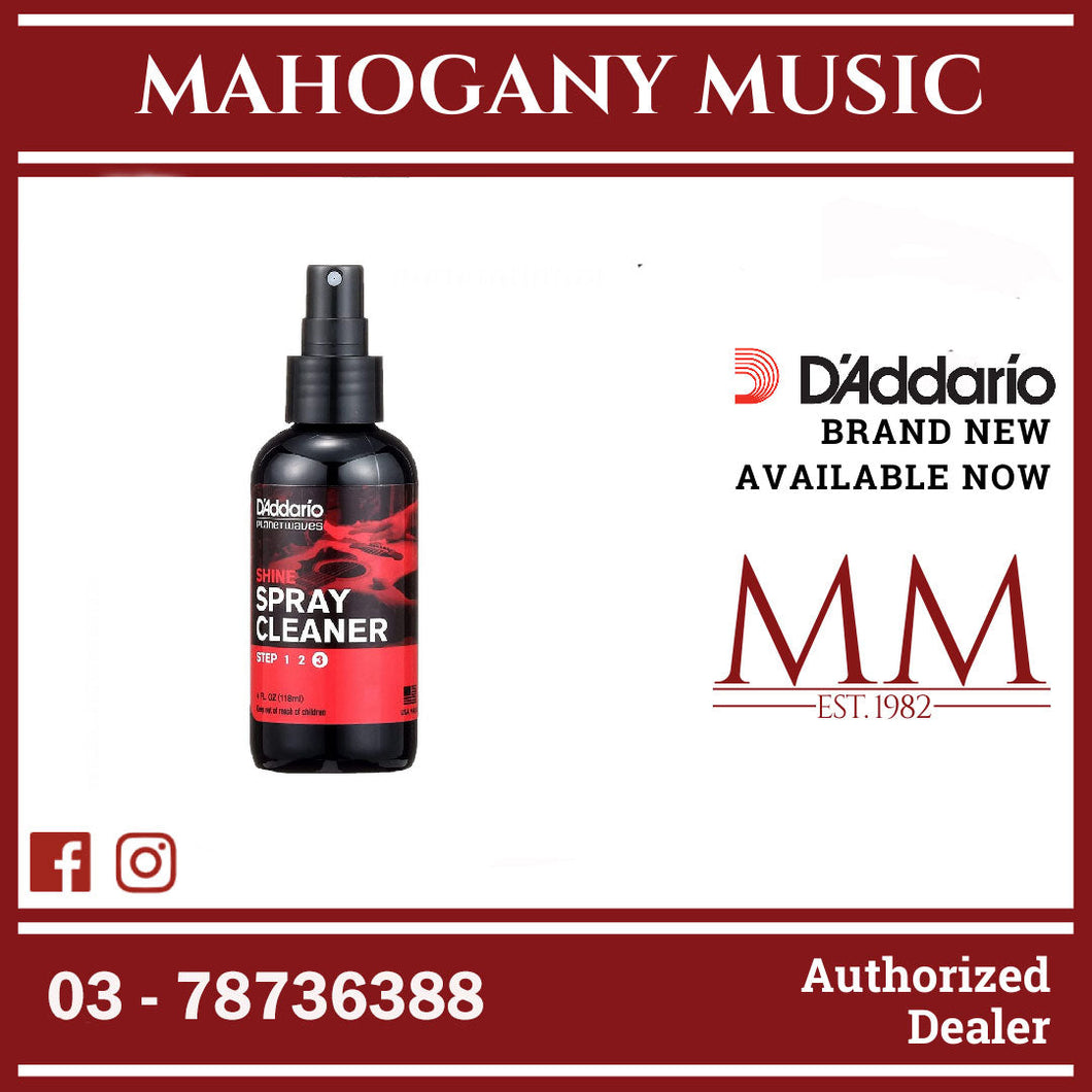 D'Addario PW-PL-03 Shine Instant Spray Polish, Step 3 of 3, 4oz