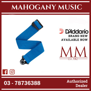 D'Addario PWSAL402 Auto Lock Polypro Guitar Strap, Blue