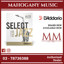 D’Addario RSF10ASX2S Select Jazz Filed Alto Saxophone Reeds, Strength 2.0 Soft, 10-Pack