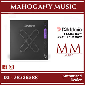 D'Addario XTABR1152 XT 80/20 Bronze Coated Acoustic Guitar Strings, Custom Light, 11-52 Gauge