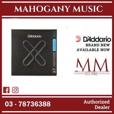 D'Addario XTC46 XT Silver Plated Copper Coated Classical Guitar Strings, Hard Tension