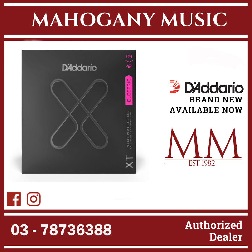 D'Addario XTE0942 XT Nickel Plated Steel Coated Electric Guitar Strings, Super Light, 09-42 Gauge