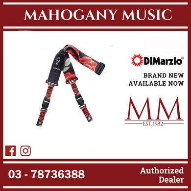 DiMarzio DD2246 Polyphia Floral Muse Cliplock Strap, Black