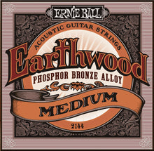 Ernie Ball P02144 Earthwood Phosophor Bronze Acoustic Guitar Strings, Medium, 13-56 Gauge