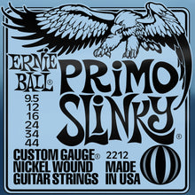 Ernie Ball P02212 Primo Slinky Nickel Wound Electric Guitar Strings, 9.5-44 Gauge