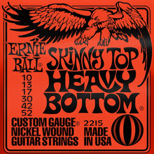 Ernie Ball P02215 Skinny Top Heavy Bottom Slinky Nickel Wound Electric Guitar Strings, 10-52 Gauge