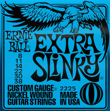 Ernie Ball P02225 Extra Slinky Nickel Wound Electric Guitar Strings, 8-38 Gauge