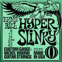 Ernie Ball P02229 Hyper Slinky Nickel Wound Electric Guitar Strings, 8-42 Gauge