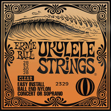Ernie Ball P02329 Clear Ball End Nylon Ukulele Strings