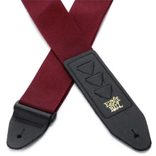 Ernie Ball P04688 Pickholder Polypro Guitar Strap, Burgundy