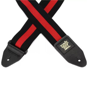 Ernie Ball P05329 Polypro Stretch Comfort Racer Guitar Strap, Red