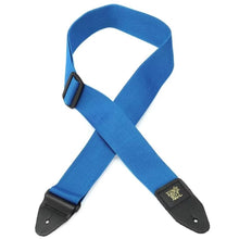Ernie Ball P05352 Polypro Guitar Strap with Leather Ends, Pearl Blue and Black
