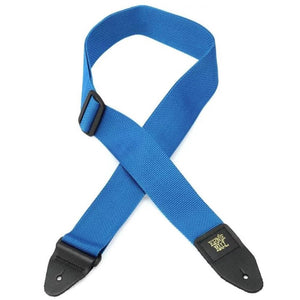 Ernie Ball P05352 Polypro Guitar Strap with Leather Ends, Pearl Blue and Black