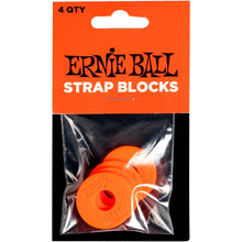 Ernie Ball P05620 Strap Blocks, Red, 4-Pack