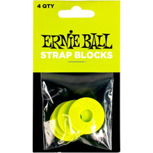 Ernie Ball P05622 Strap Blocks, Green, 4-Pack