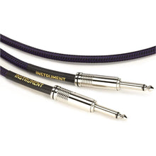 Ernie Ball P06393 Braided Straight to Straight Instrument Cable, Purple Black, 10ft