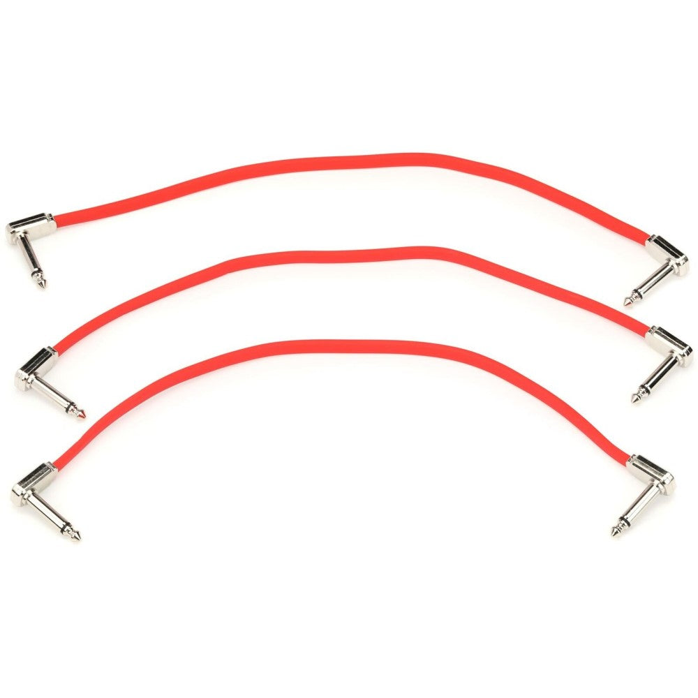 Ernie Ball P06403 Flat Ribbon Pedalboard Patch Cable, Right Angle to R ...