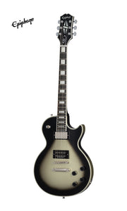 Epiphone Adam Jones Les Paul Custom Art Collection Electric Guitar, Case Included - Korin Faught's, "Sensation" - Antique Silverburst