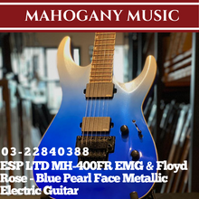 ESP LTD MH-400FR EMG & Floyd Rose - Blue Pearl Face Metallic Electric Guitar