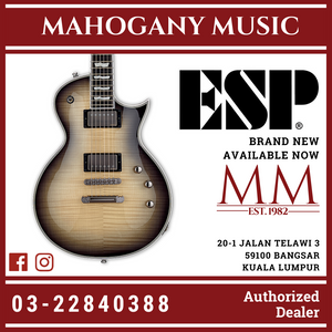 ESP E-II Eclipse Full Thickness - Black Natural Burst [Made in Japan] Electric Guitar