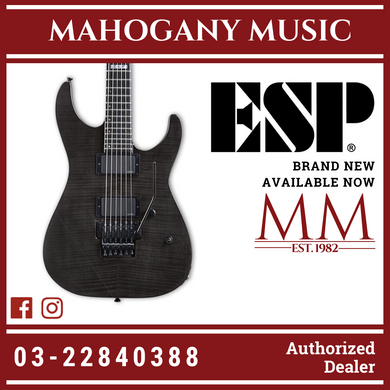 ESP E-II M-II - Flame Maple Top - See Thru Black [Made in Japan]