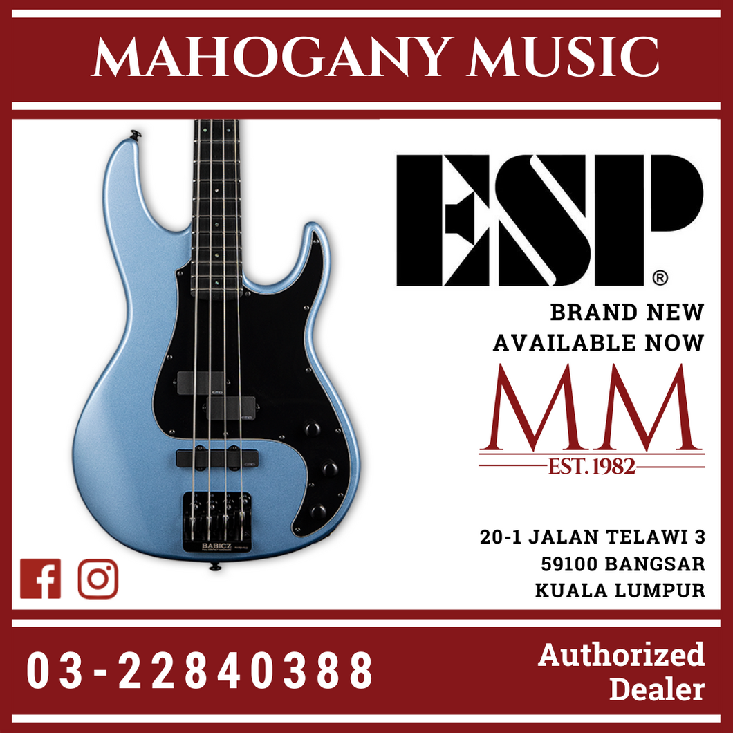 ESP LTD AP-4 4 String Pelham Blue Bass Guitar