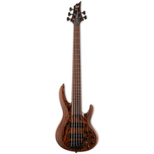 ESP LTD B-1005 5 String Bass - Bocote Top - Natural Satin Bass Guitar