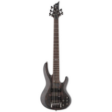 ESP LTD B-205SM 5 String Bass - Spalted Maple Top - See Thru Black Satin Bass Guitar