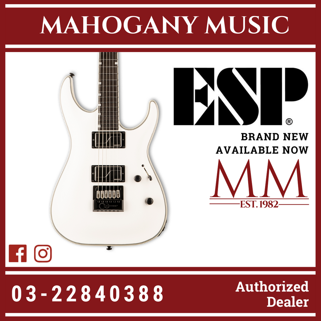 ESP LTD Deluxe MH-1000 EverTune Electric Guitar - Snow White